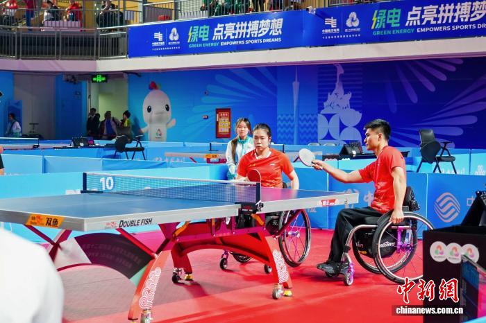 残特奥会乒乓球赛激烈上演 江苏队揽获两金